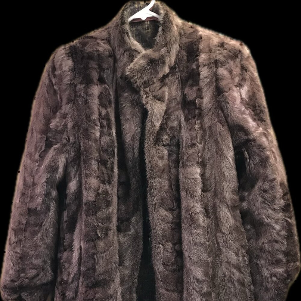 *Fully Reversible* Vintage Mahogany Mink/Mohair Coat